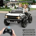 thumbnail image 3 of 24V 2 Seater Ride on Truck Car, Ford Bronco Raptor Kids Electric Vehicle Car with Parent Remote, Battery Powered Ride on Toy for Boys Girls w/ Rear Wheel Suspension, Bluetooth, White, 3 of 8