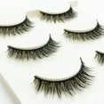 thumbnail image 4 of Justharion 3/6/9 Pairs 100 Real 3D Makeup Cross False Eyelashes Eye Lashes Handmade 1Set, 4 of 6