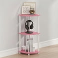 thumbnail image 2 of Furinno Turn-N-Tube Toolless Assembly 3-Tier Pink Open Corner Shelf. Pink, 2 of 4