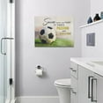 thumbnail image 3 of Soccer Inspirational Wall Art Soccer Boys Room Pictures Wall Decor Motivational Sports Theme Canvas Print Painting Framed Modern Home Artwork For Dormitory Bedroom Office 16"x12", 3 of 6