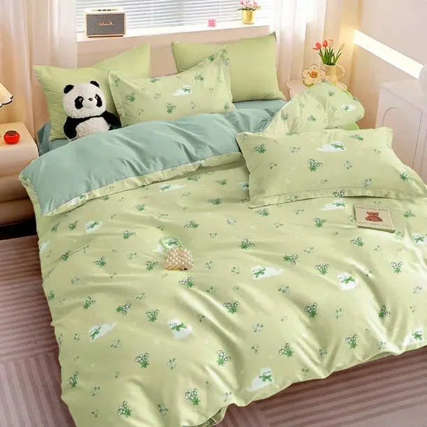 Juego De Ropa De Cama Reversible De Disney Stitch - 100x135 Cm + Funda De Almohada, 100% Algodón, Para Cuna