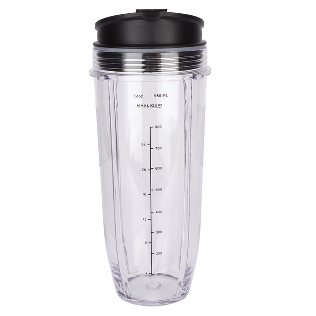 Tasse de Rechange 32Oz avec Couvercle Compatible pour Nutri Ninja Accessoires de Mélangeur et Extracteur de Jus