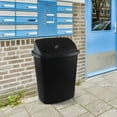 thumbnail image 6 of 18 Gallon Trash Can, Commercial Plastic Wastebasket, Black Garbage Can Container Bins for Bedroom/Bathroom/Office, 26.7 Inch Tall (Set of 4), 6 of 7