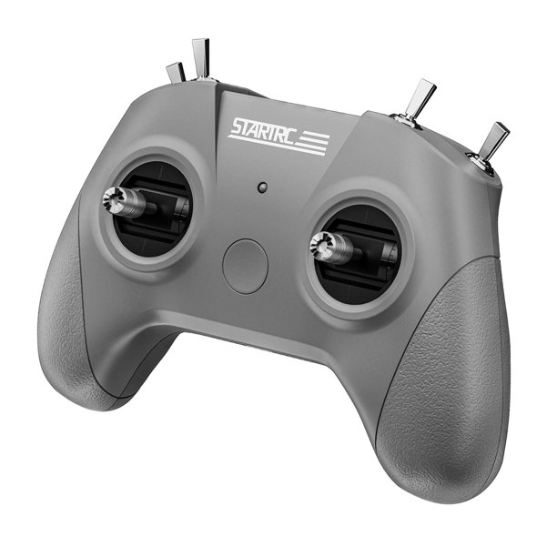 Controlador de simulador con joystick metálico de 8 canales y control remoto USB compatible con mayoría de los sistemas. Gris