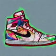 thumbnail image 4 of Stephen Chambers 12x12 White Modern Wood Framed Wall Art Titled - Air Jordan 8, 4 of 6