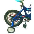 thumbnail image 3 of USToyOutlet 12" BMX S-Type Frame Bicycle Coaster Brake One Piece Crank Chrome Rims Black Tire Kid's Bike - Blue, 3 of 7