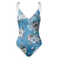 thumbnail image 2 of Aayomet Maillots de Bain pour Femmes 2024 Taille Haute Pin-Up, Bleu m, 2 of 4
