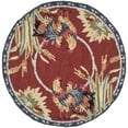 thumbnail image 2 of Safavieh Chelsea Lanford Animal Wool Area Rug, Burgundy, 4' x 4' Round, 2 of 9
