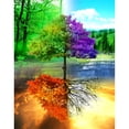 thumbnail image 1 of Wdftyju 11CT punto de cruz completo cuatro estaciones árbol contado DIY bordado Kits algodón artes Wdftyju 6ru6tb9as9sq0tw8, 1 of 9