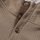 thumbnail image 3 of Blusa de manga larga con capucha para hombre, color liso, informal, holgada, a la moda, con botones y cordón, de poliéster., 3 of 5