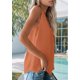 thumbnail image 4 of Camiseta de Tirantes Holgada Sin Mangas con Cuello en V y Encaje de Pestañas de Verano, Color Naranja, Talla M, 4 of 9