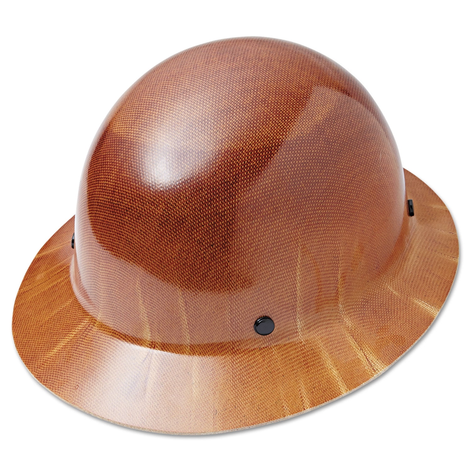 MSA 475407 Skullgard Full-Brim Hard Hat with Fas-Trac III Ratchet Suspension | Non-slotted Hat, Made of Phenolic Resin, Radiant Heat Loads up to 350F - Standard Size in Natural Tan