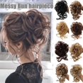 thumbnail image 2 of LAICAIW Chignon en Désordre, Chignon Froncé, Extensions de Cheveux pour Femmes, Chignon en Désordre, 2 of 7