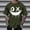 #0284-Army Green, variant on Men Horror Grin OX Face Graphic Print Short Sleeve T Shirt Casual Loose Crew Neck Daily Streetwear Tee (White L) Father's Day Gift