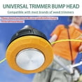 thumbnail image 2 of Universal Weed Eater Head,Easy Feed Trimmer Bump Head with Wear-resistant rotating iron plate, Weed Wacker Head Trimmer Head for Echo,Ego,Dewalt,Stihl,Ryobi...with 14ft 095’’Trimmer Line,Orange, 2 of 8