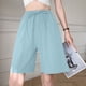 thumbnail image 5 of Puntoco Pantalones cortos de verano para mujer, moda de verano 2024, pantalones holgados de cuarto de Ca Sual con bolsillos, 5 of 6