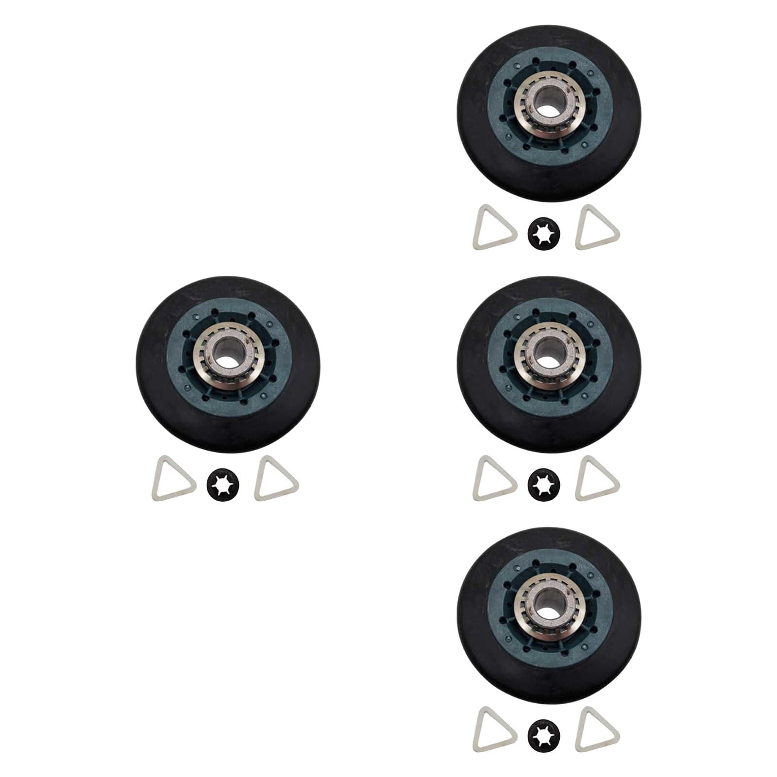 Fiocias 4 Pieces Dryer Drum Rollers Parts Household Appliance Accessories Replace Wheels