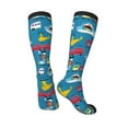 thumbnail image 4 of Balery Transportations With Cute Animals Fun Novelty Socks Men'S Women'S Crew Socks Funny Crazy Novelty Socks Quirky And Cool Socks, 4 of 9