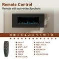 thumbnail image 5 of Mondawe 42 Inch Electric Fireplace with Bluetooth Speakers Ultra-Thin Wall Mounted Linear Fireplace Adjustable 8 Flame Colors Low Noise, Control by Button and Remote, 8h Timer, 5 of 10