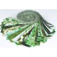 thumbnail image 3 of Soimoi 40Pcs Tie Dye Print Precut Fabrics Strips Roll Up 1.5x42inches Cotton Jelly Rolls For Quilting - Green, 3 of 6