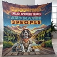 thumbnail image 4 of I Like Fishing, and My English Springer Spaniel, and Maybe 3 People. Happy Father's Day Quilt Blanket Springers Dog Lover Gifts Cozy Comforter Throw Blanket - 00004, 4 of 5