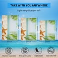 thumbnail image 5 of GZHJMY Beach Towel for Women Girls, Beautiful sea stars and seashells on sandy beach Bath Towel, Oversized Lightweight Sport Towel, 31x63 Inch, 5 of 7