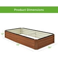 thumbnail image 2 of VibrantEcho 6x3x1ft Outdoor Metal Raised Garden Bed Box Vegetable Planter for Vegetables, Flowers, Herbs, and Succulents - Wood Grain, 2 of 14