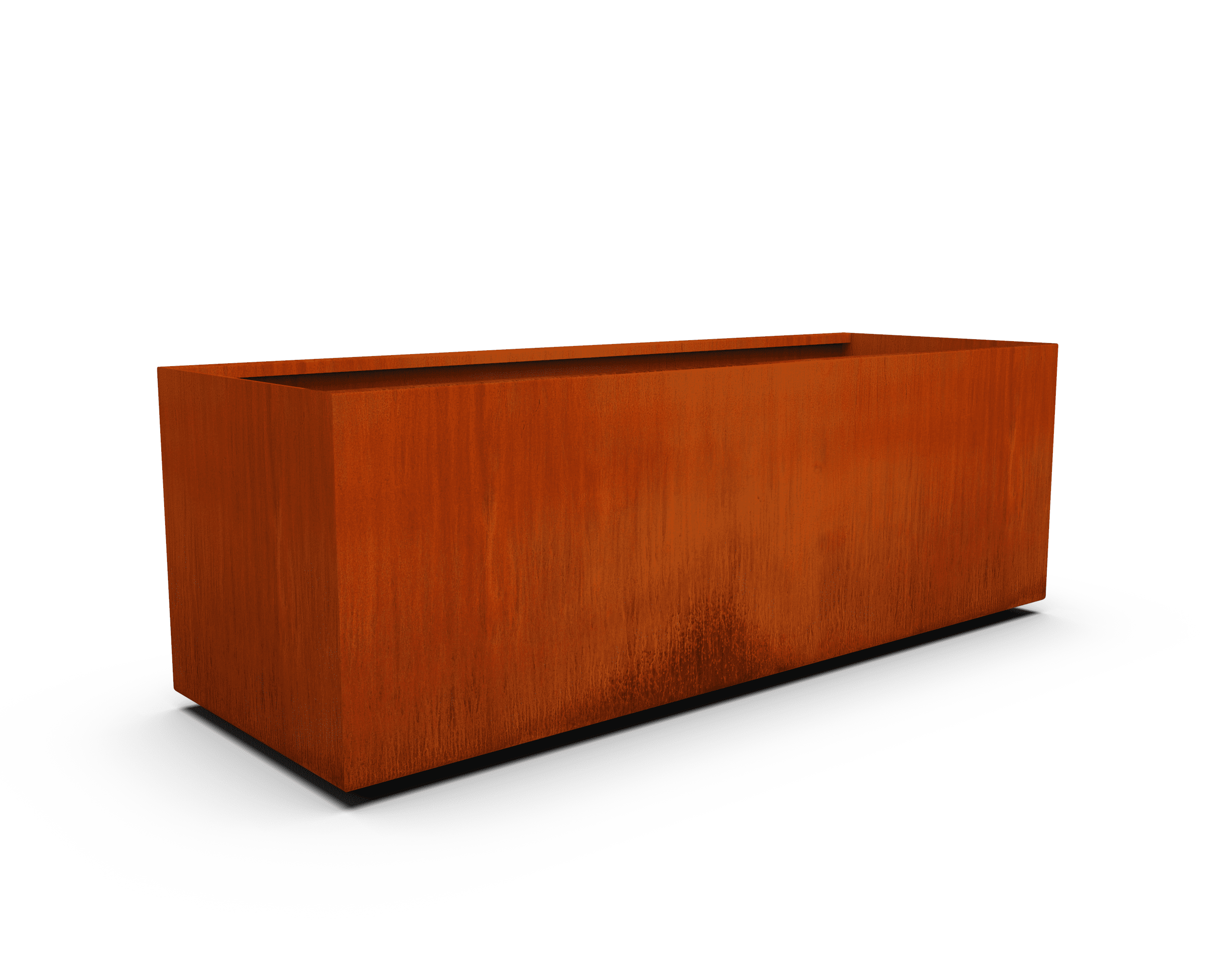 PLANTERCRAFT Corten Steel metal planter box, Rectangular sizes, Modern garden steel planters For