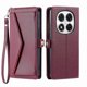 thumbnail image 1 of Leather Case for Xiaomi Redmi Note Note 14 Pro 5G 14 Pro 5G Poco X7 5G Wallet Stand Phone Cover with, 1 of 5