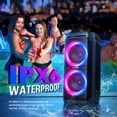 thumbnail image 4 of Altavoz Bluetooth W-KING T11 220W de máxima potencia IPX6 resistente al agua, 4 of 9