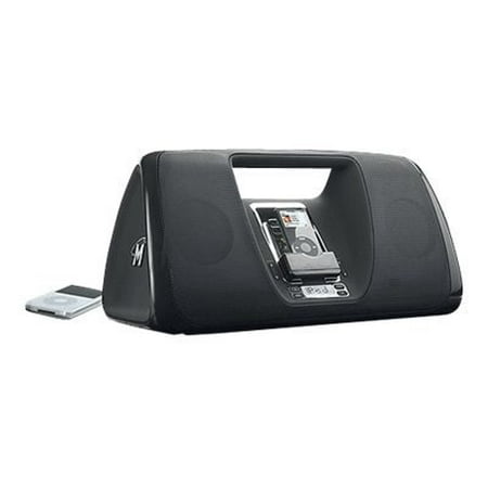 Memorex iMove boombox Mi3005-BLK - Boombox with Apple Dock cradle - 12 Watt - black