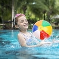 thumbnail image 3 of Pelota de playa inflable de colores para niños y adultos juguete Ehuebsd de PVC de 30cm ideal para fiestas y deportes acuáticos al aire libre, 3 of 9