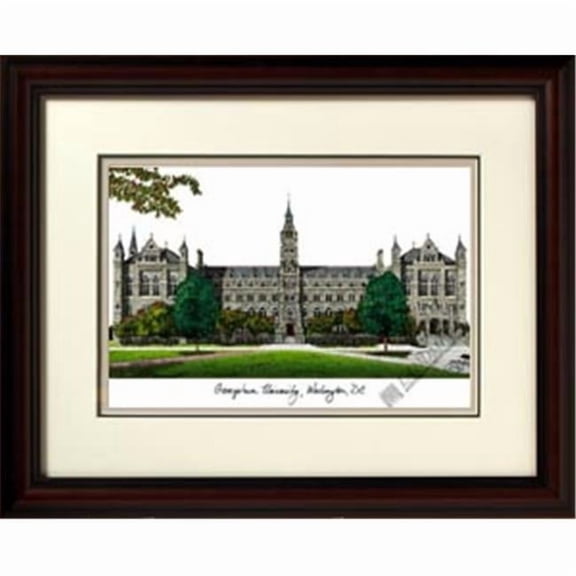 Campusimages Georgetown University Legacy Alumnus Framed Lithograph