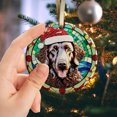 thumbnail image 2 of Curly-coated Retriever Dog Ornaments Ceramic For Christmas, Stained Glass Ornaments Ceramic Christmas 2025, 2 of 7