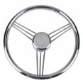 thumbnail image 1 of kowaku Roue de Bateau en Acier Inoxydable, Volant Hydraulique Résistant à la Rouille, Quincaillerie Marine Durable pour la Navigation, 1 of 10