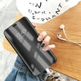 thumbnail image 4 of Case Compatible / Replacement For Samsung Galaxy S7 Case Mirror Cover Clear View Case Flip Protective Cover Cell Phone Case Cell Phone Case Cover Flip Metallic Woman Scarf With Pocket (Black), 4 of 4
