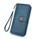 thumbnail image 1 of Cartero de cuero RFID bloqueador de muñeca para mujer - Funda multitarjeta con bolsillo con cremallera y correa ajustable, 1 of 1