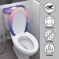 thumbnail image 3 of HELLHERO Salamander and Starry Sky Pack of 2 Elastic Edge Toilet Seat Lid Cover Set with Elastic Bottom for Universal, 3 of 7