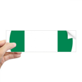 thumbnail image 1 of Nigeria Africa National Emblem Rectangle Bumper Sticker Notebook Window Decal, 1 of 1