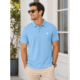 thumbnail image 2 of Men’s Pique Polo Shirt Cotton Short Sleeve Collared Golf Polo Soft Breathable Casual Work Shirt, 2 of 3