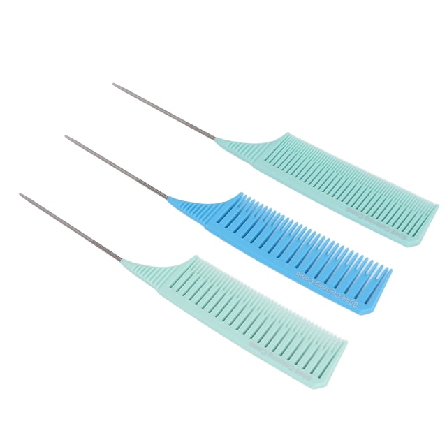 Hair Comb, Professional Reliable Glossy Round Foiling Comb For Salon For Barber Shops For Individual Hairdressing Set 1,Set 2,Set 3,Set 4