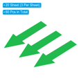 thumbnail image 3 of 8x2" Arrow Sticker Directional Sign Adhesive Removable Floor Decal, Green, 20Set / 60 Pack, 3 of 6