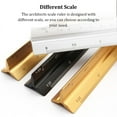 thumbnail image 4 of Ziuscore Aluminium Alloy Architects Scales Ruler Professional Scaled 30cm Replacement Measuring Drawing Plotting Engineer Rulers Large Scale Black, 4 of 6
