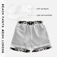 thumbnail image 5 of White Paper Art Black Background Boys' Swim Trunks Board Shorts Beach Pants Bathing Bottoms 5T, 5 of 8