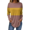 thumbnail image 2 of kytmyeq Women's Loose Round Neck Print Long Sleeve T-Shirt Top Pullover, 2 of 5