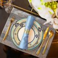 thumbnail image 1 of Napkin Ring, Hollow Back Metal Napkin Clip 12pcs, 1 of 4