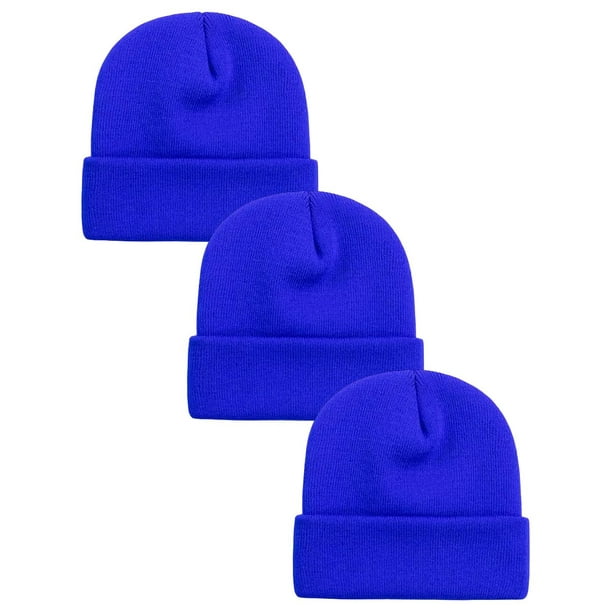 Gorro De Invierno Hombre Para Clima Frío 3Piezas Azul Unitalla