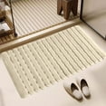 thumbnail image 4 of Yhmxh Non Slip Shower Mat, Non Suction Cup Bathtub Bath Mat with Drain Holes, Heavy Duty Rubber Sturdy Stand Up Shower Stall Tub Mat for Inside Shower, Bathroom, Floor, Pool, SPA (Khaki, 16"x28"), 4 of 6