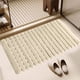 thumbnail image 4 of Alfombra de baño de ducha antideslizante para baño | Material TPE impermeable | Fuerte agarre de ventosa | Drenaje rápido | Almohadilla de pie rectangular fácil de limpiar | 40x70cm | Verde, 4 of 6