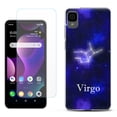 thumbnail image 1 of Slim-Fit Gel TPU Phone Case for TCL 30Z / 30 Z / 30 LE, with Tempered Glass Screen Protector, by OneToughShield ® - Zodiac / Virgo, 1 of 3